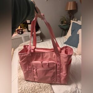 Calpak Terra 35L Water Resistant Zip Top Tote Back in Blossom